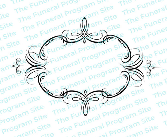 Legato Elegant Vector Flourish Border.