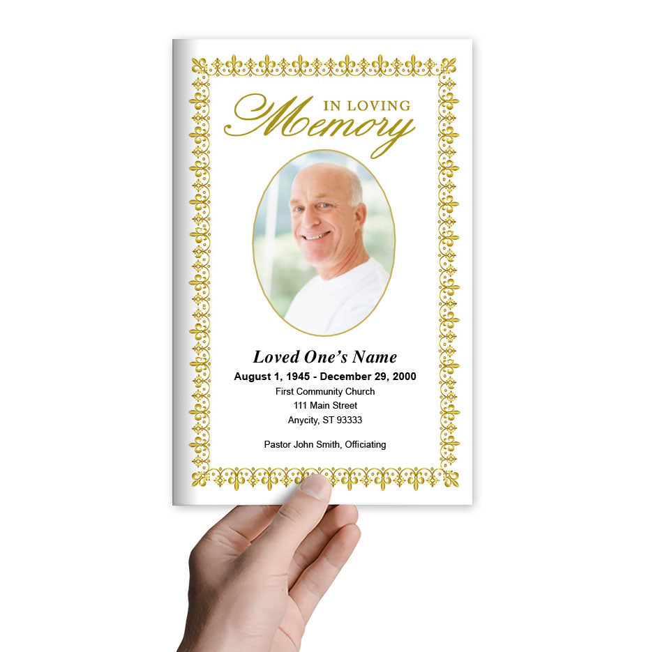 Lexington Funeral Program Template.