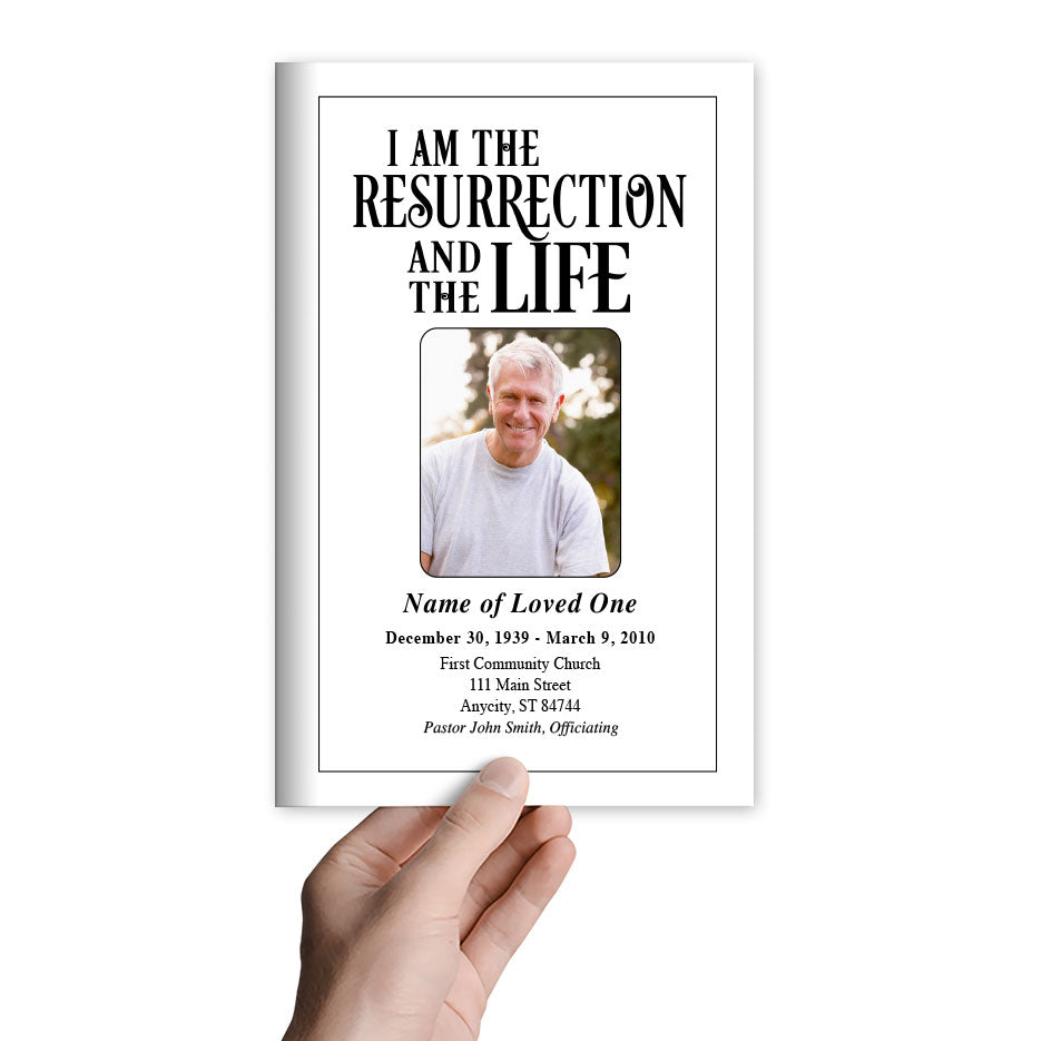 Life Funeral Program Template.