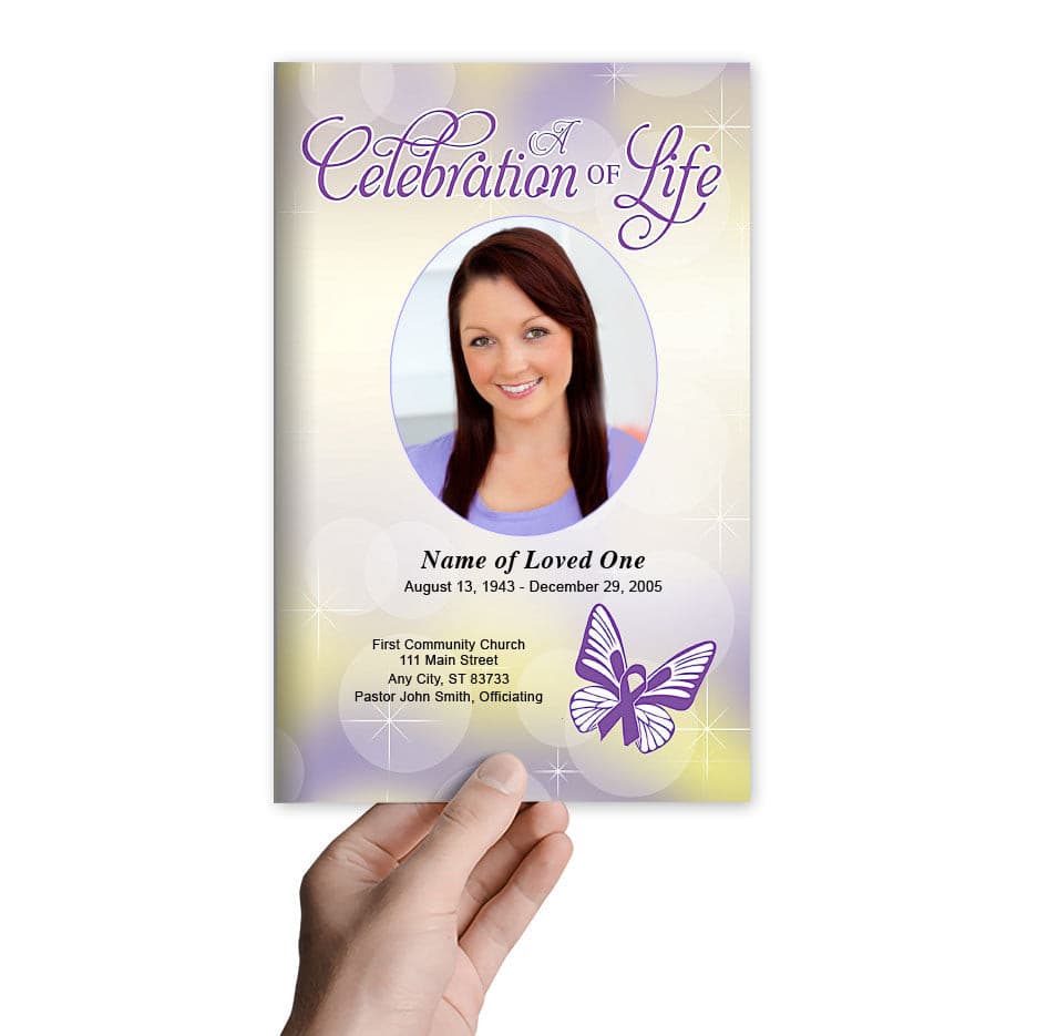 Lupus Funeral Program Template.