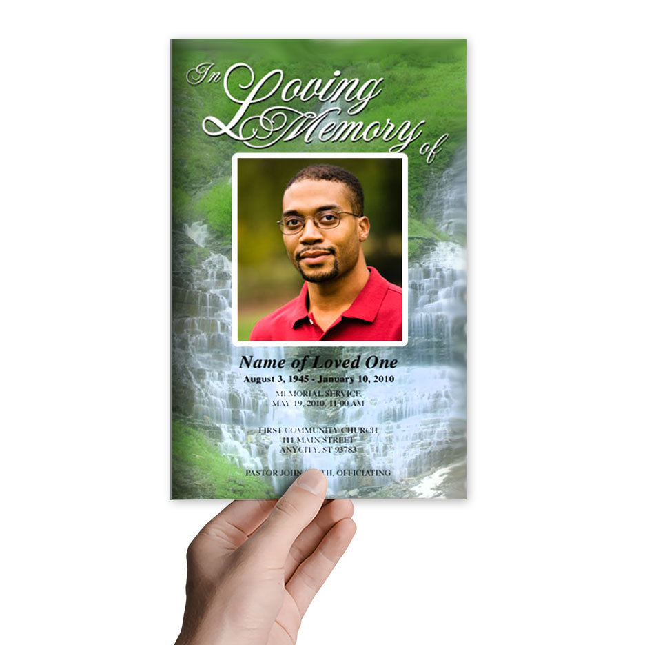 Majestic Funeral Program Template.