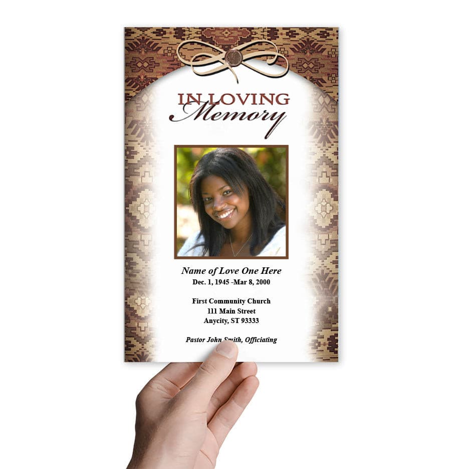 Messenger Funeral Program Template.