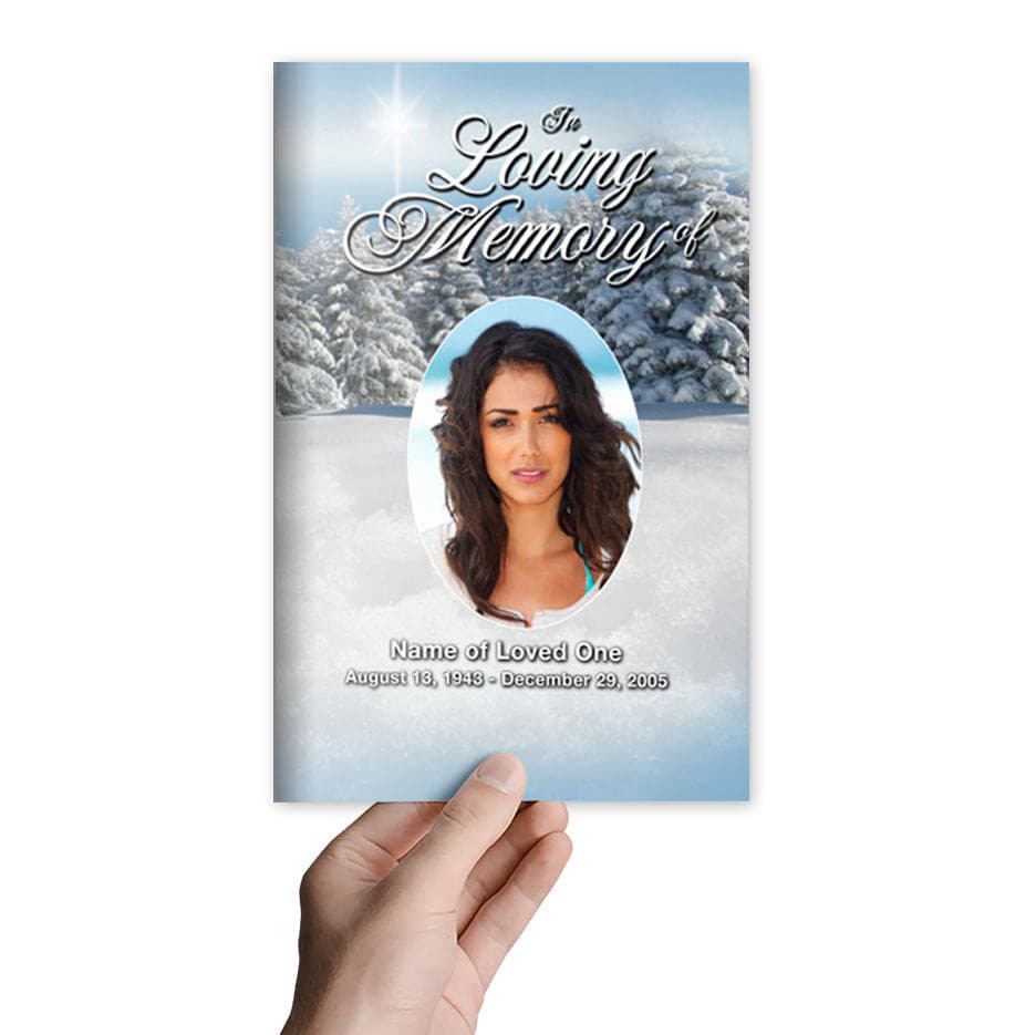 Powder Funeral Program Template.