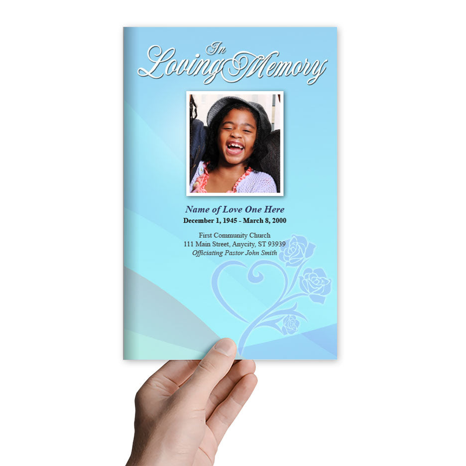 Princess Funeral Program Template.