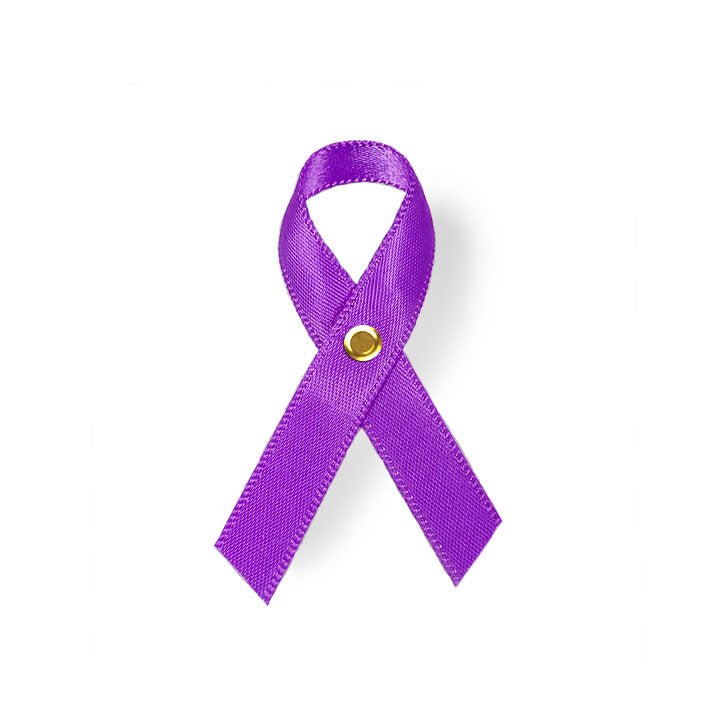 Suicide Awareness Ribbon (Purple-Teal) - Pack of 10 - Celebrate Prints