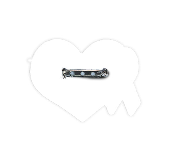 Green Cancer Ribbon Heart Pin - Pack of 10
