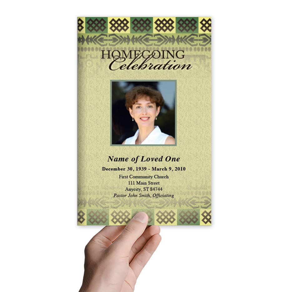 Redeemed Letter Single Fold Program Template.
