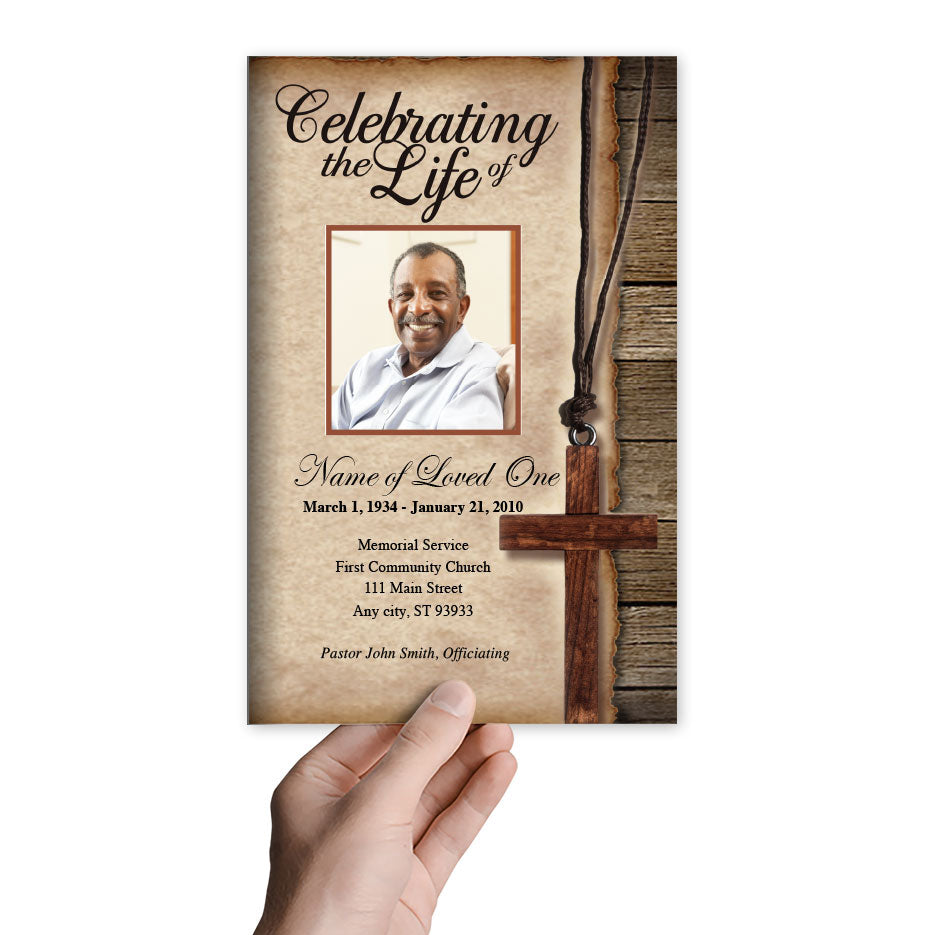 Shepherd Funeral Program Template.