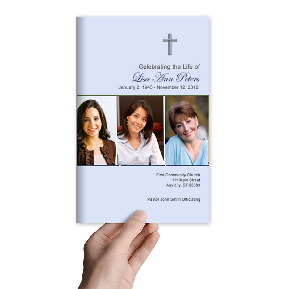 Spiritual Funeral Program Template.
