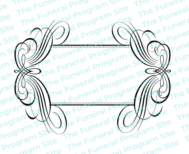 Vibrance Elegant Vector Flourish Border.