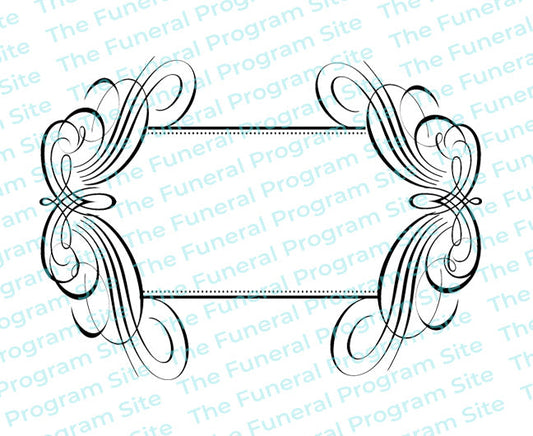 Vibrance Elegant Vector Flourish Border.
