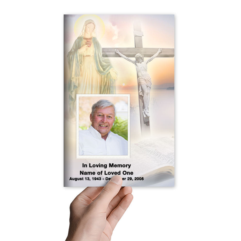 Vision Funeral Program Template.