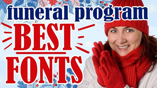 Best Fonts For A Funeral Program - Funeral Program-Site Funeral Programs & Templates