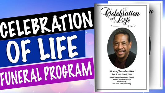 Celebration of Life Funeral Programs - Funeral Program-Site Funeral Programs & Templates