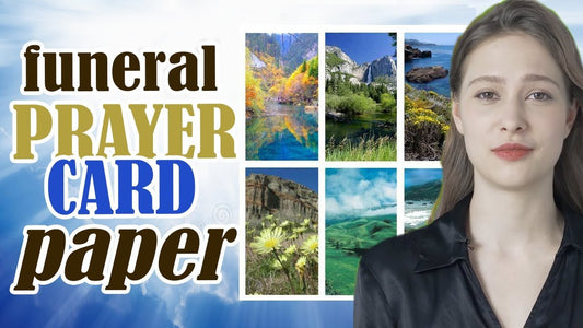Funeral Prayer Card Paper - Funeral Program-Site Funeral Programs & Templates