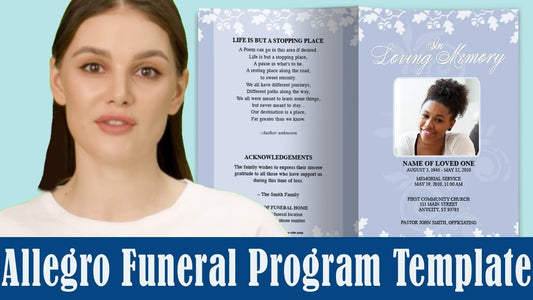 Funeral Program Template - Allegro - Funeral Program-Site Funeral Programs & Templates