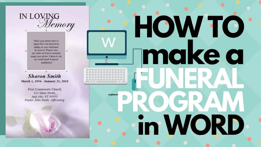 How To Make A Funeral Program in WORD - Funeral Program-Site Funeral Programs & Templates