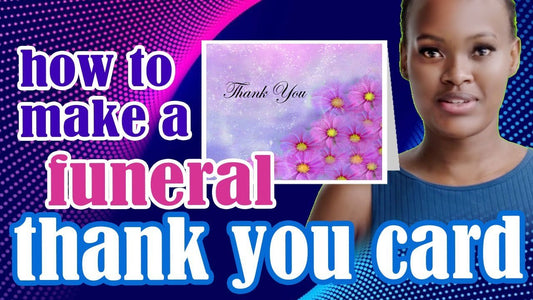 How To Make A Funeral Thank You Card or Note - Funeral Program-Site Funeral Programs & Templates