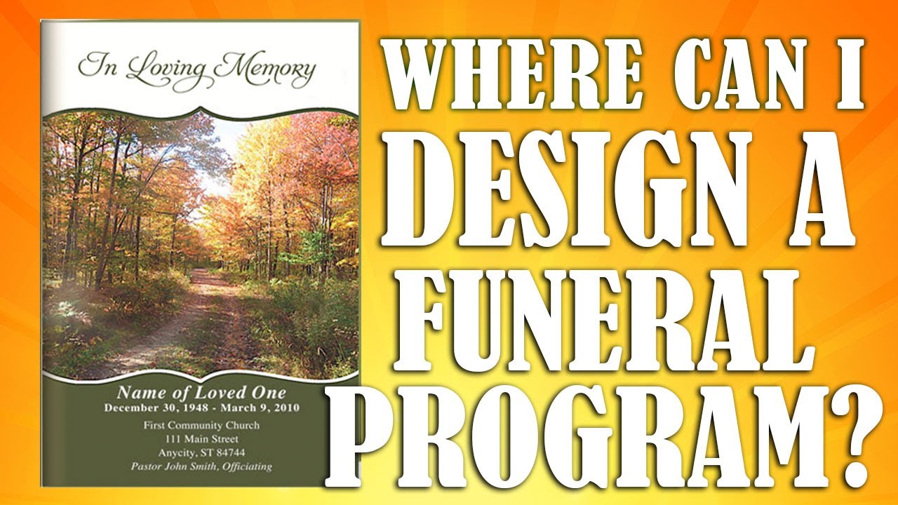 Funurel Programs Guidelines for Designing a Beautiful Funeral Program – Funeral Program ...