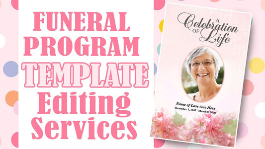 funeral program template editing services