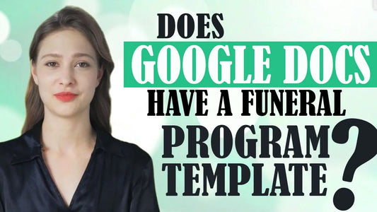 Does Google Docs Have A Funeral Program Template?
