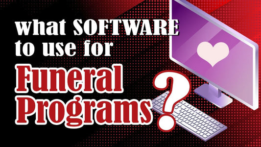 what software for creating funeral programs