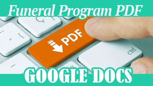 funeral program template pdf in google docs