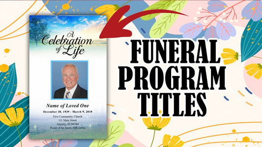 funeral program title