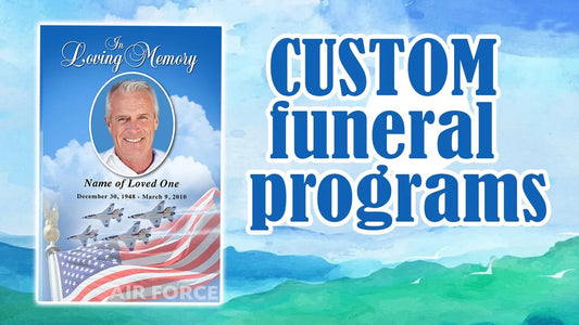 custom funeral programs