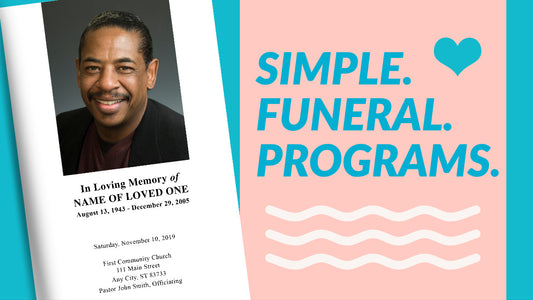 Simple Funeral Programs