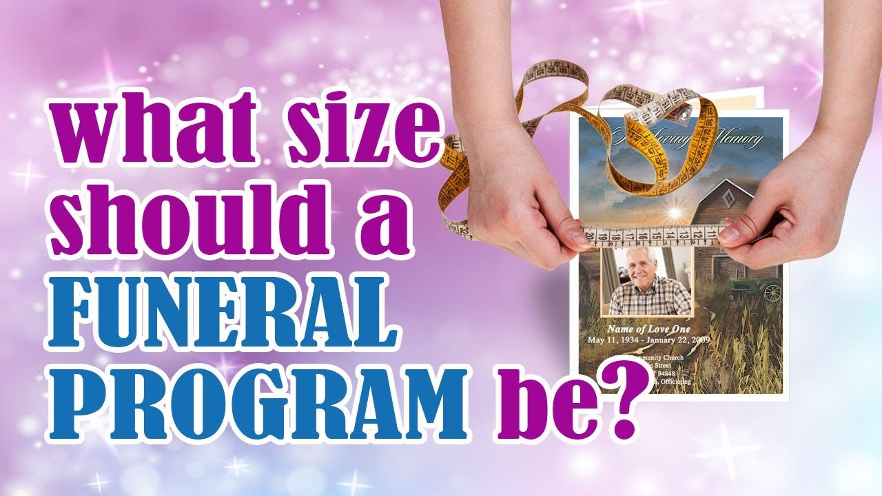 The Size of a Funeral Program – Funeral Program-Site Funeral Programs ...