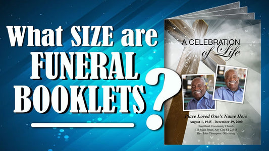 What Size Are Funeral Booklets? - Funeral Program-Site Funeral Programs & Templates