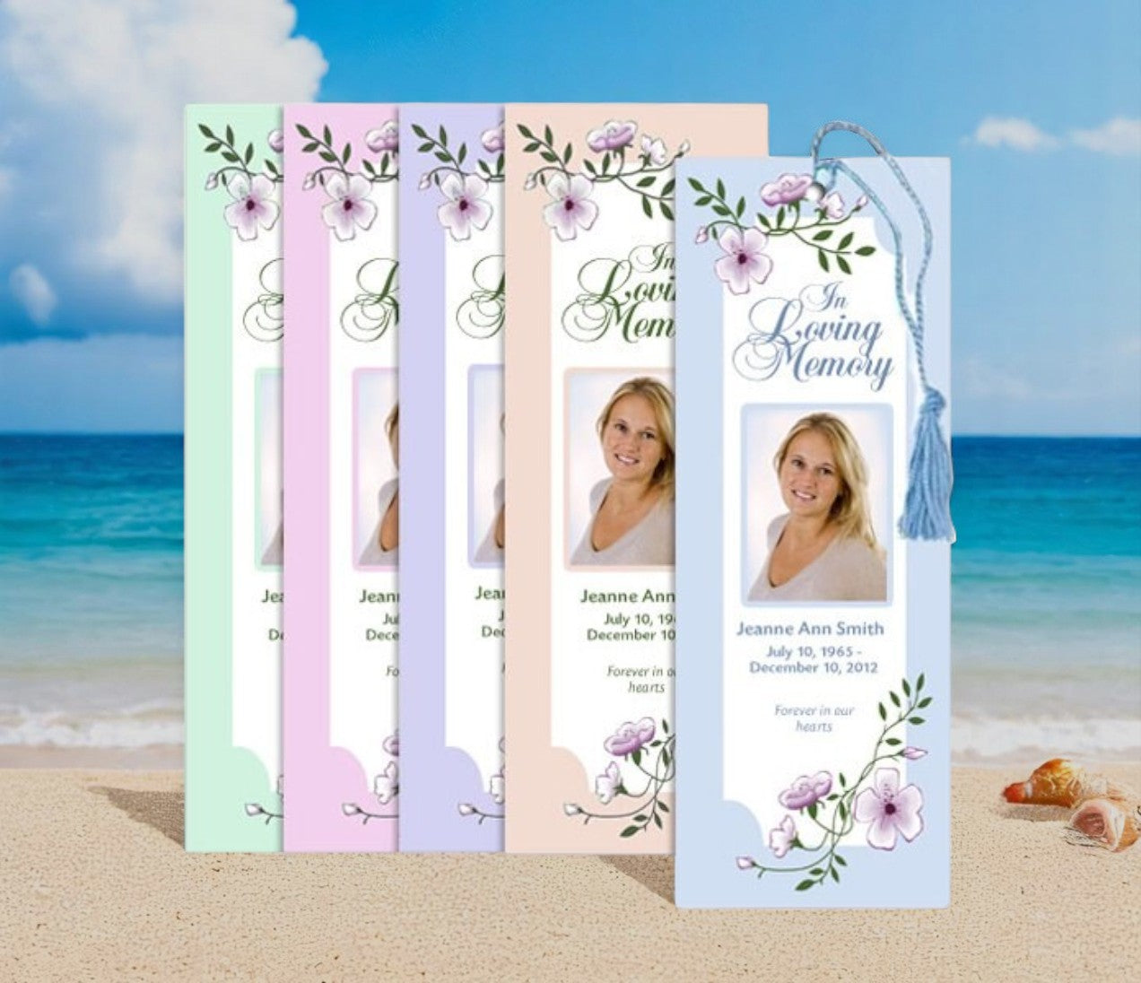 Done For You Memorial Bookmarks Design & Printing – Funeral Program ...