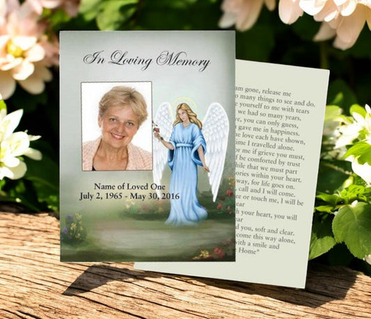 Charity Small Memorial Card Template