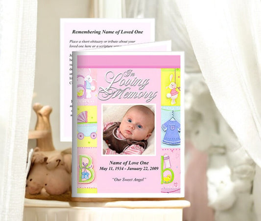 Darling Small Memorial Card Template