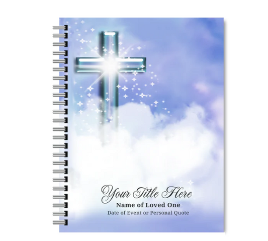 Adoration Wire Bind Funeral Guest Book