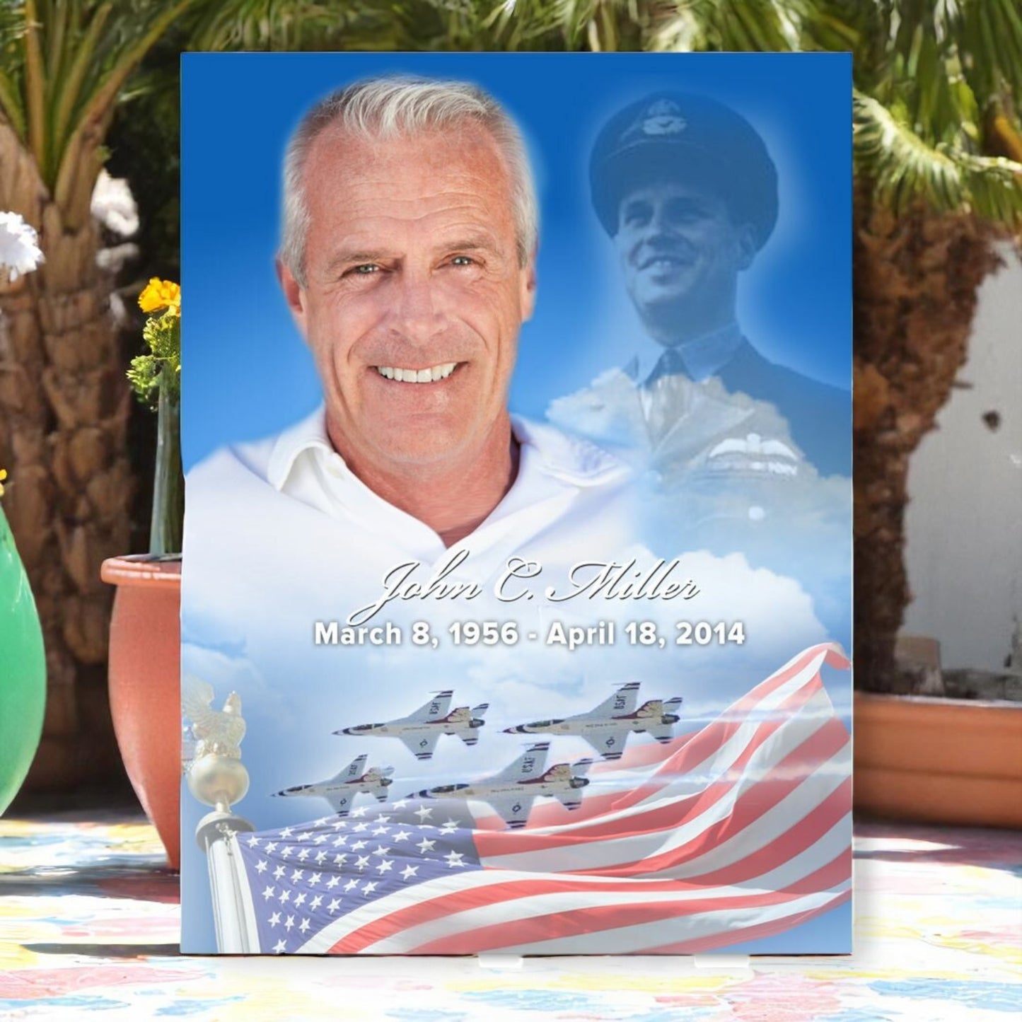 Air Force Funeral Memorial Poster Portrait