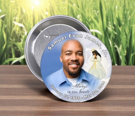Heaven's Angel Memorial Button (Pack of 10)