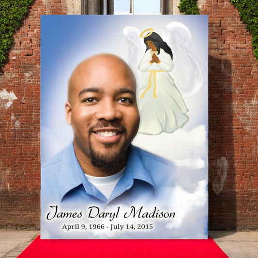 Angel Funeral Memorial Poster Portrait