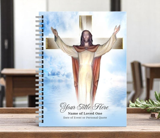 Assurance Wire Bind Funeral Guest Book