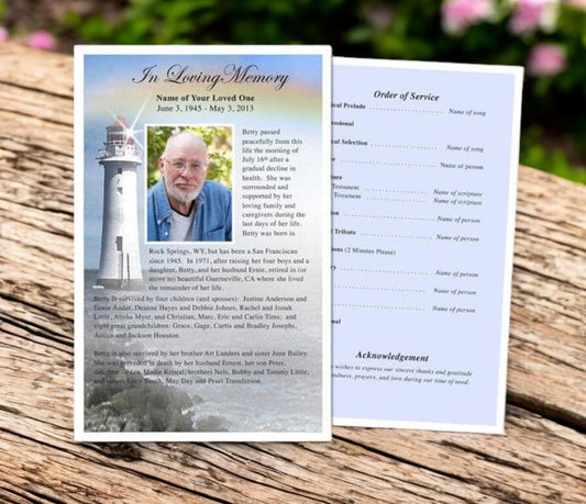 Beacon Funeral Flyer Template