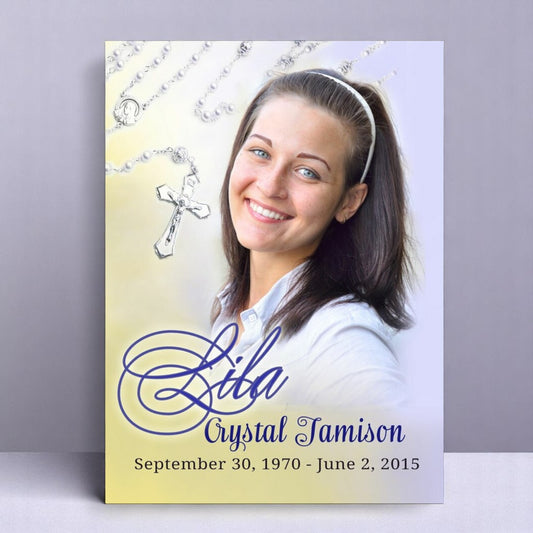Beads Funeral Memorial Poster Portrait