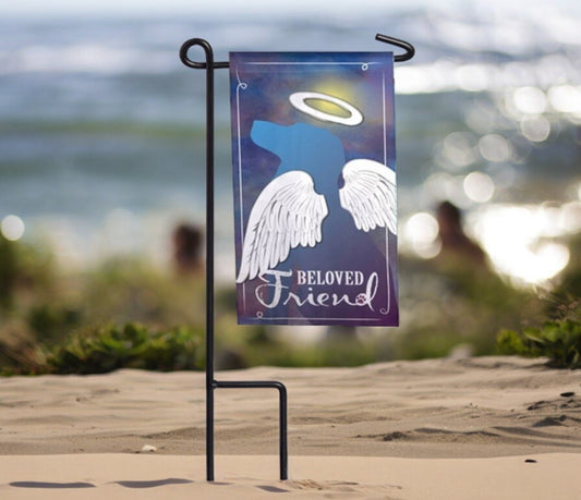 Beloved Friend Memorial Garden or Cemetery Flag - Funeral Program - Site Funeral Programs & Templates