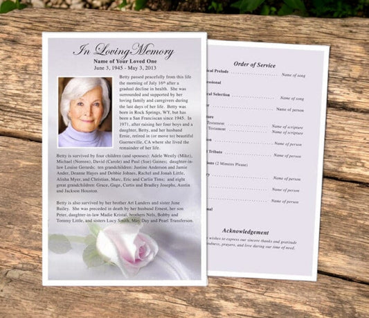 Beloved Funeral Flyer Template