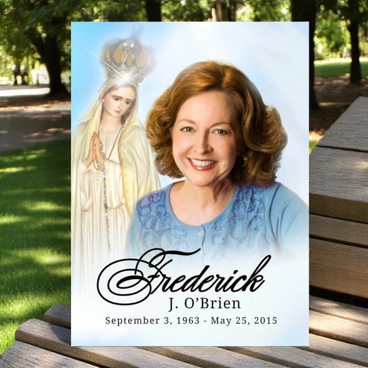 Blessed Funeral Memorial Poster Portrait