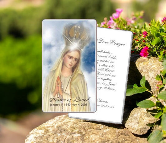 Blessed Funeral Prayer Card Template