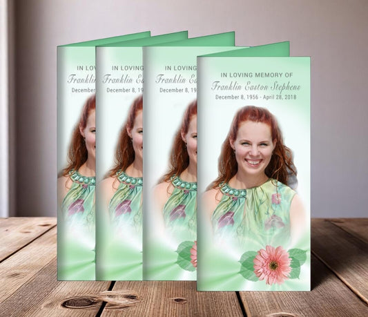 Blossom Long Fold Program Design & Print (Pack of 50)