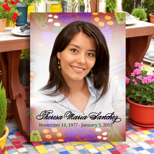 Bonita Funeral Memorial Poster Portrait