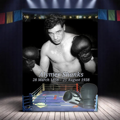 Boxing Funeral Memorial Poster Portrait