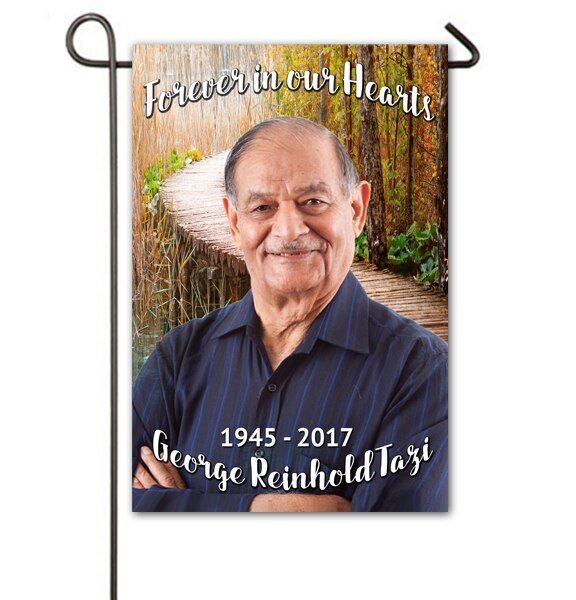 Bridge Passageway Personalized Memorial Garden Flag - Funeral Program - Site Funeral Programs & Templates